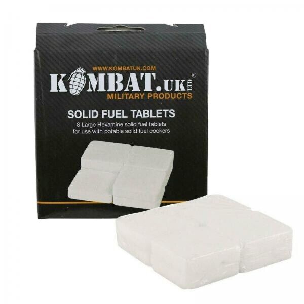 Kombat Solid Fuel Tablets Fire Starter Hexi 8 x Large Tablets