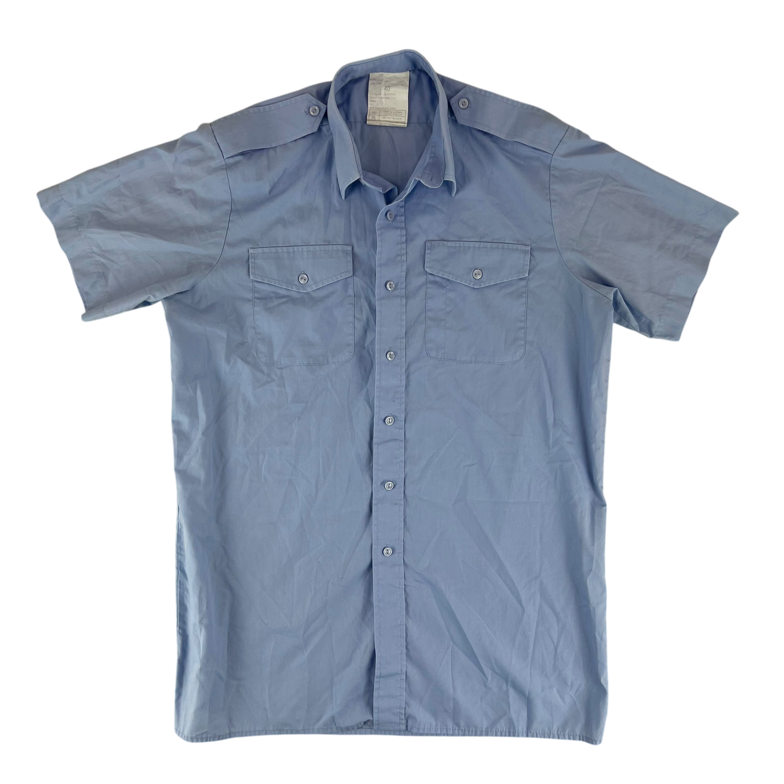 British RAF Shirt Short Sleeve Mens No 2 Royal Air Force Light Blue