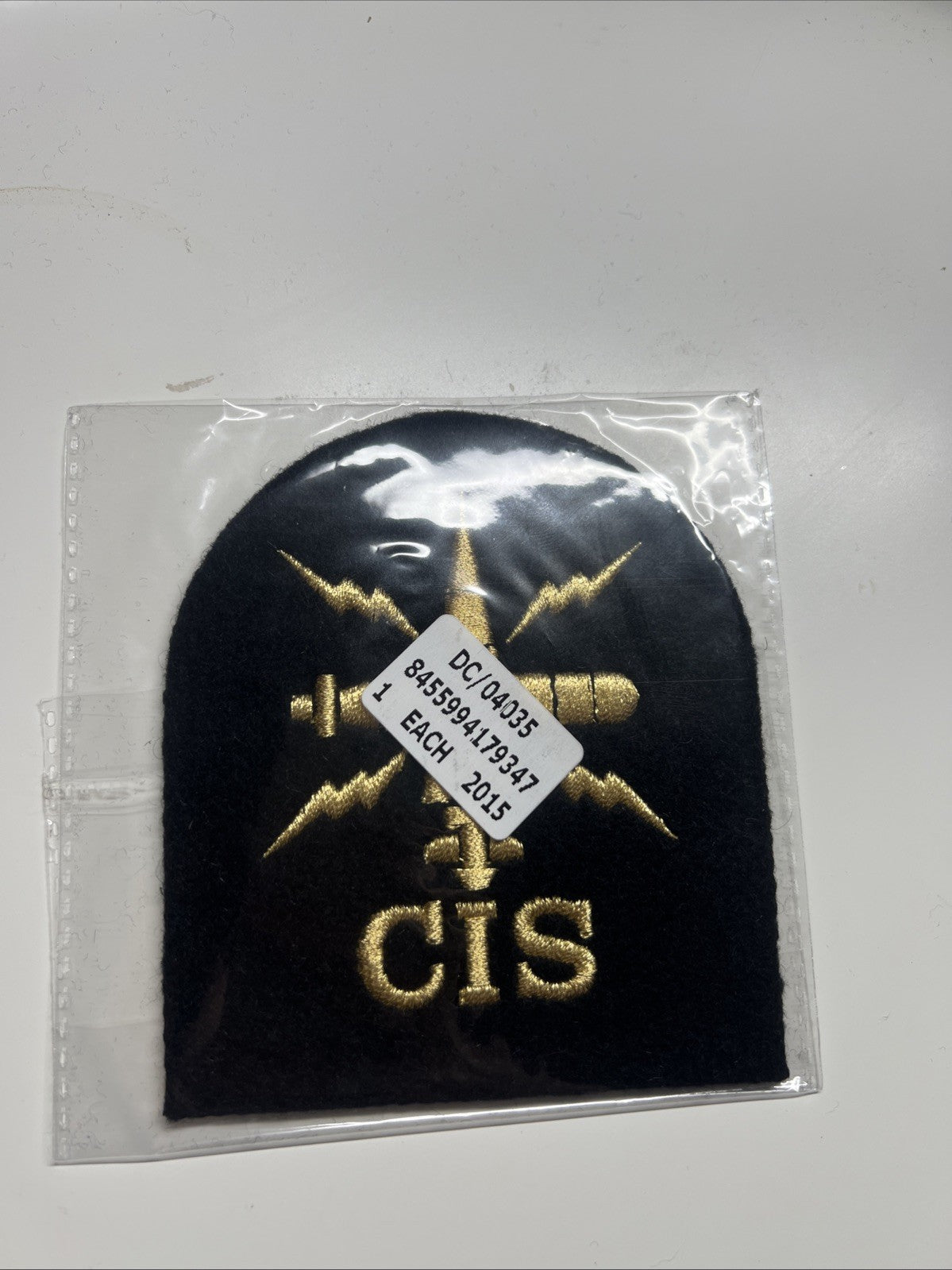 Royal Navy CIS Gold Embroidered Badge