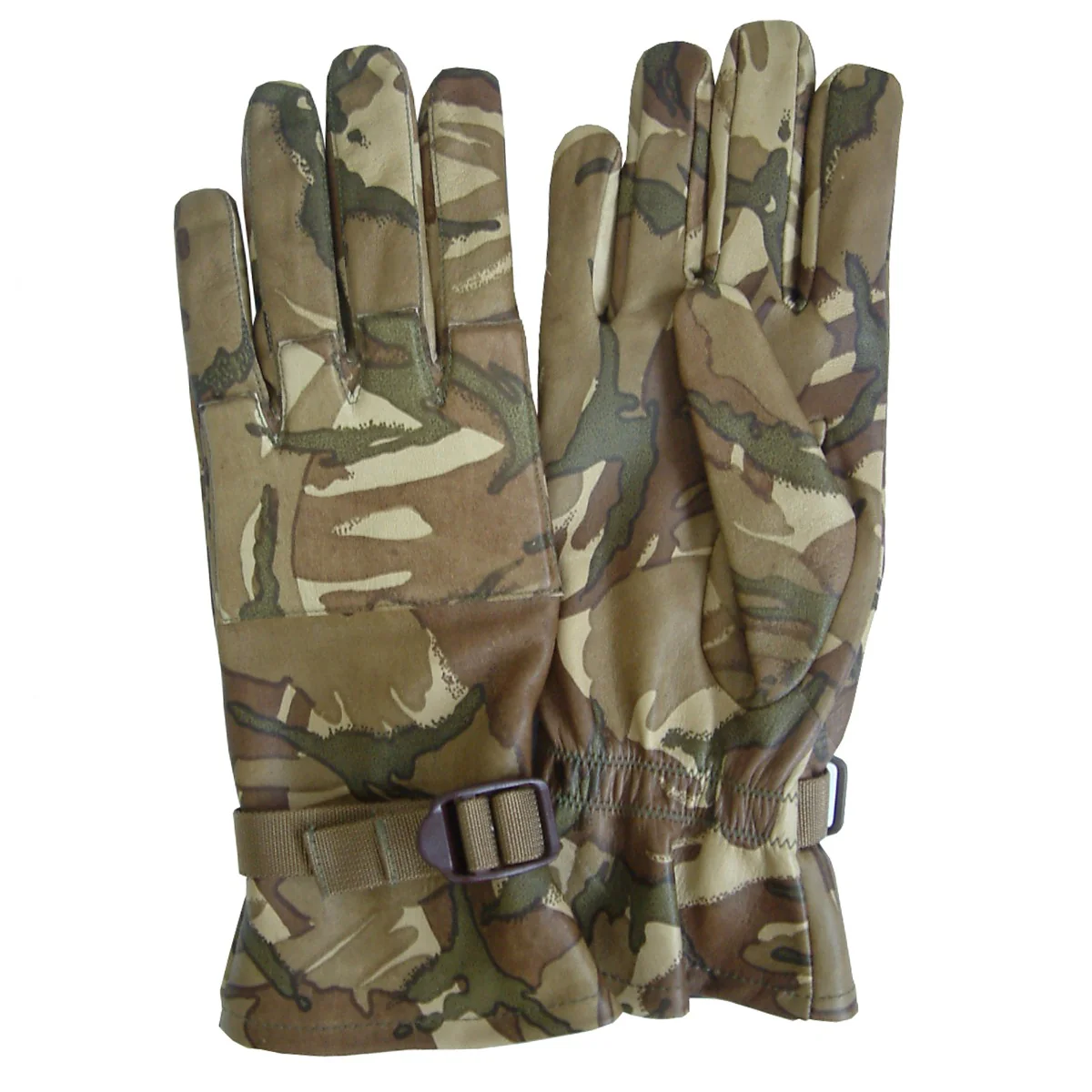 British Army MTP Camo Leather Combat Gloves