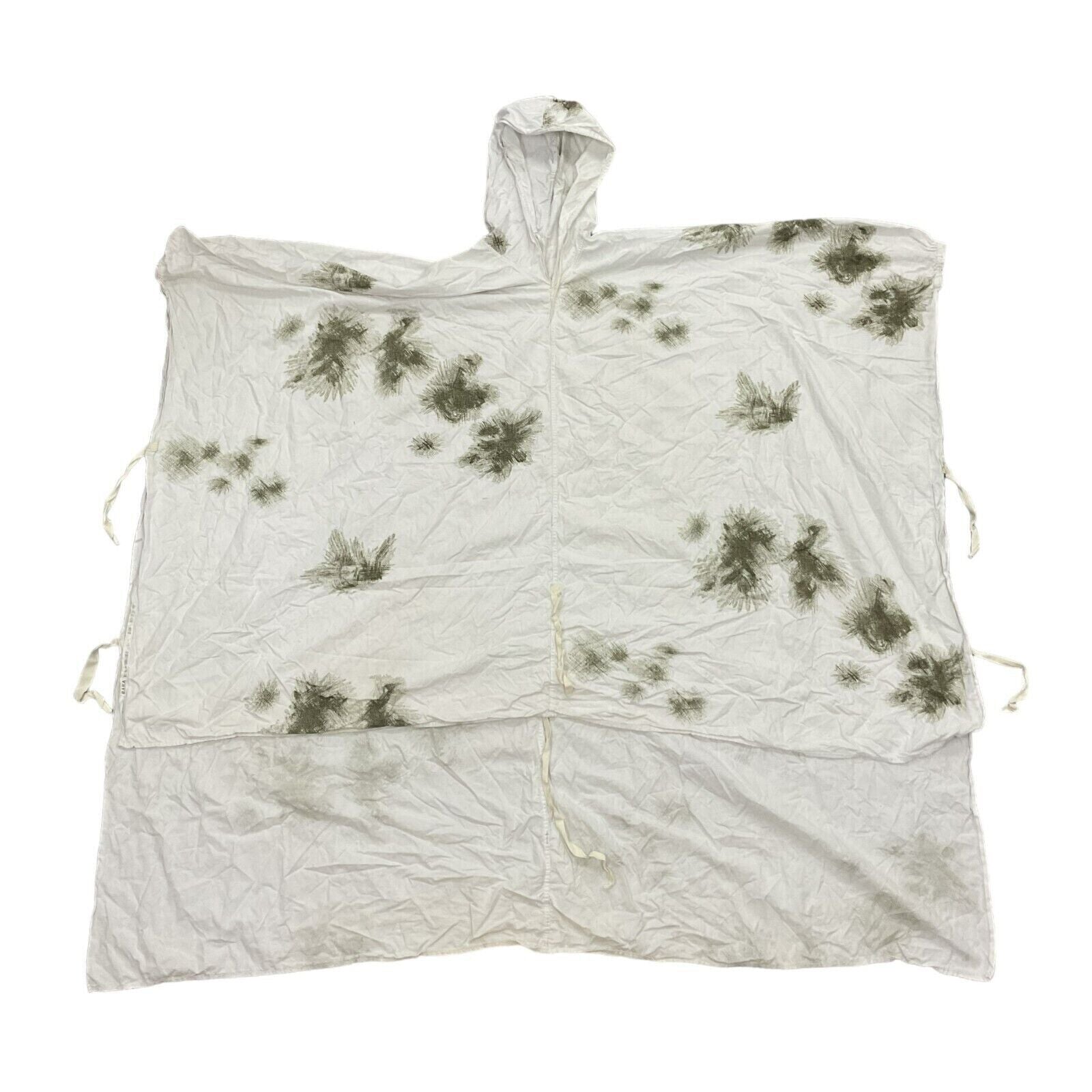 Genuine German Army Schneetarn Snow Camouflage Poncho Winter