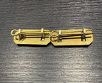 British Royal Marines Shoulder Title Anodised Badges P76 pair