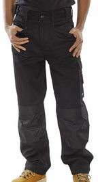 Premium Multi Pocket Work Trousers With Kneepad Pockets- Beeswift Cpmpt