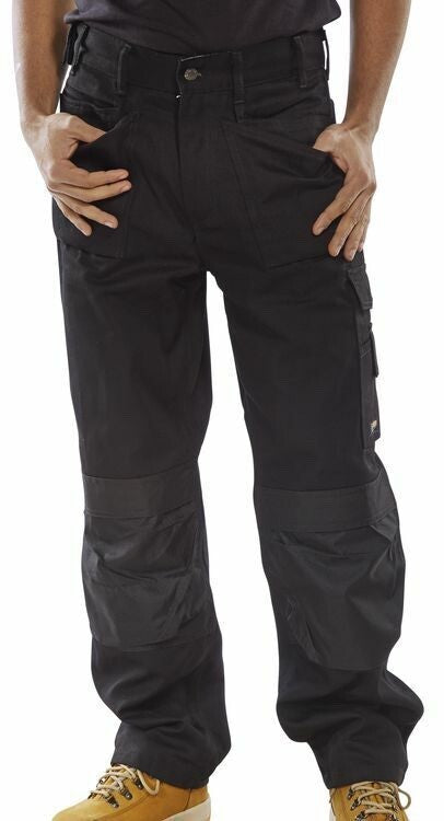 Premium Multi Pocket Work Trousers With Kneepad Pockets- Beeswift Cpmpt