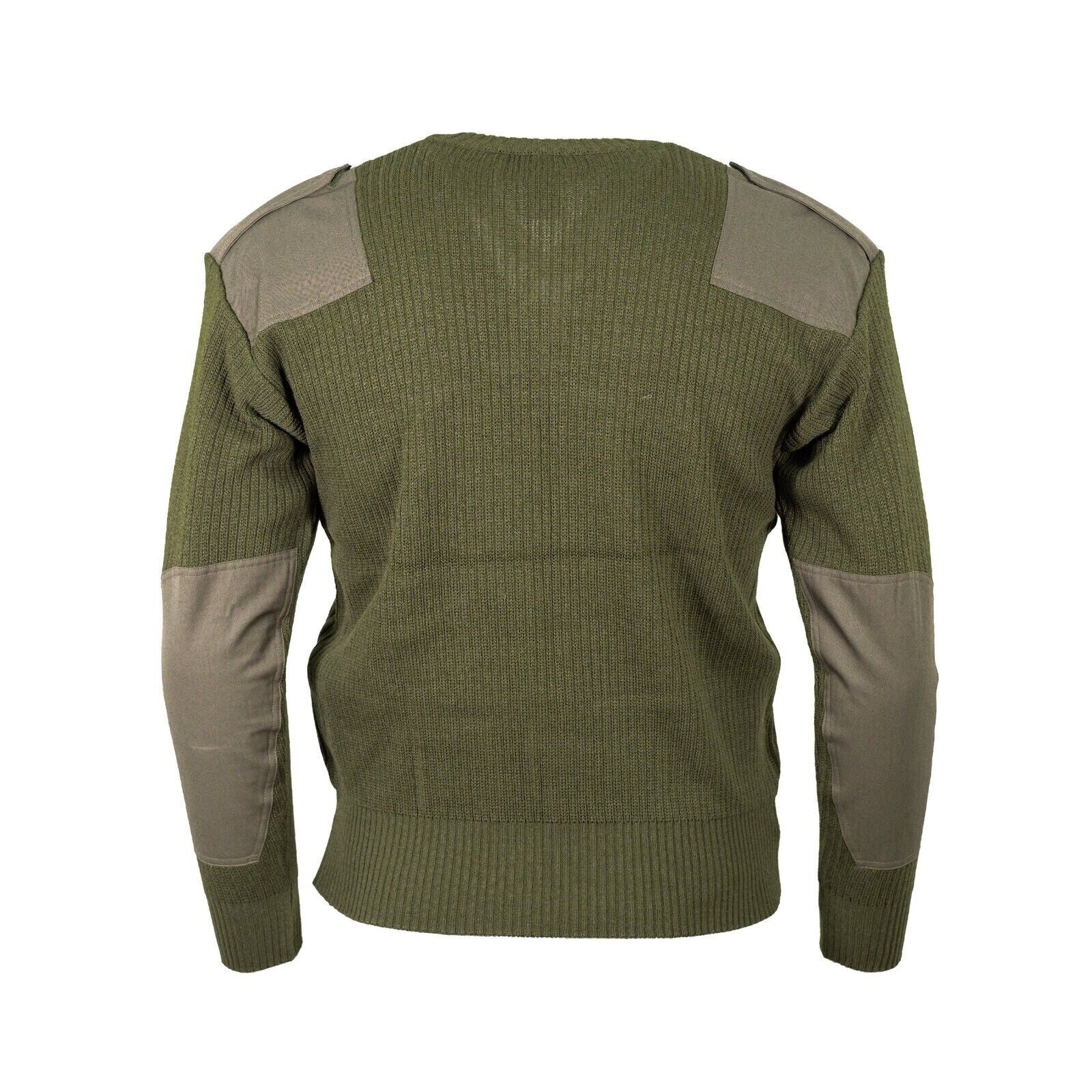 Olive Green Jumper Italian Military Army Commando V Neck Pullover Size XL NEW