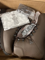 NEW | BRITISH ARMY MENS ITURRI PATROL BOOTS - 9M BROWN LEATHER COMBAT BOOTS