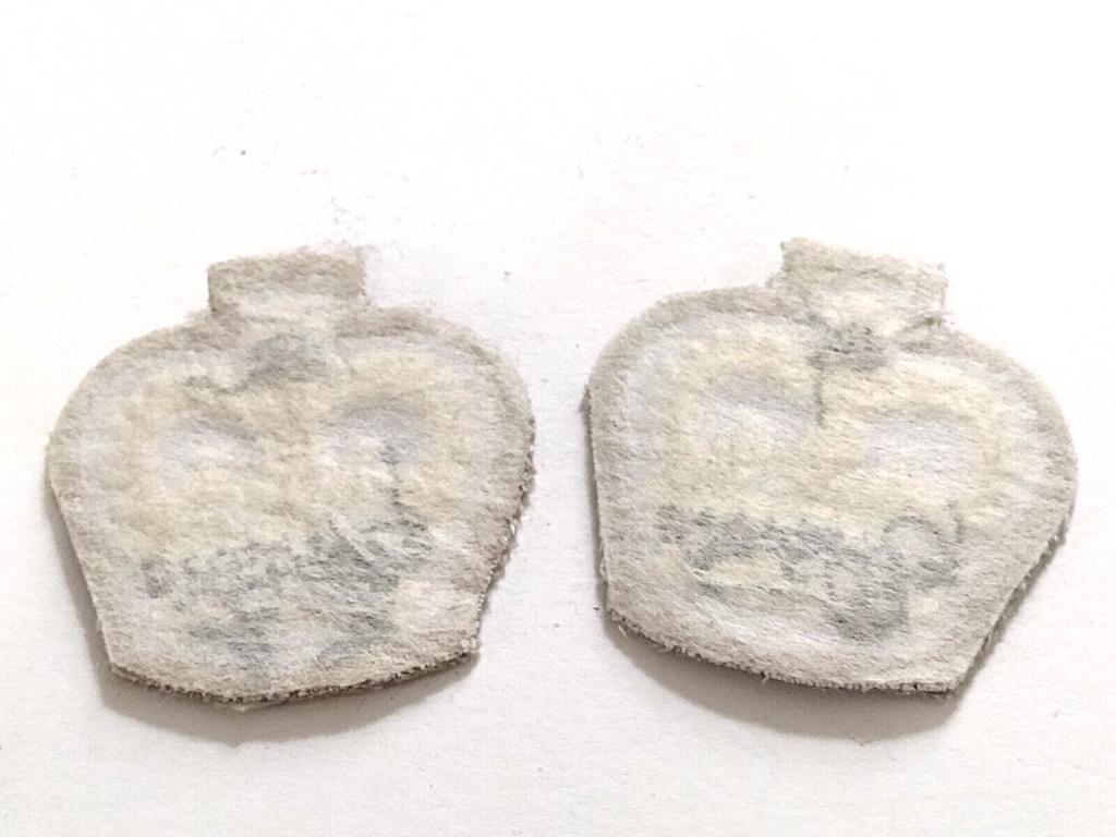 British Army Insignia Sergeants Rank Crown Badge Cloth Badge QC EIIR 36mm Pair