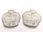 British Army Insignia Sergeants Rank Crown Badge Cloth Badge QC EIIR 36mm Pair