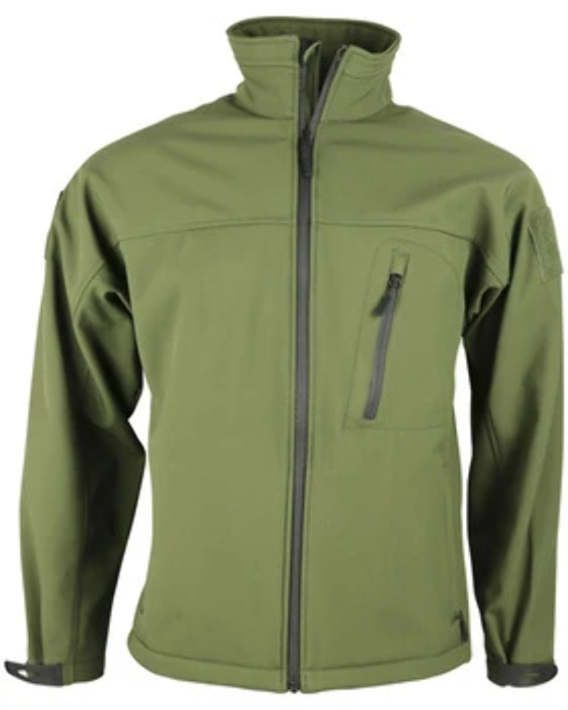 Kombat UK Trooper Tactical Soft Shell Jacket (Olive Green)  Military Army Style