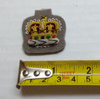 Staff Sergeant Crown No1 SSGT Grey British Army Hand Embroidered Arm Patch