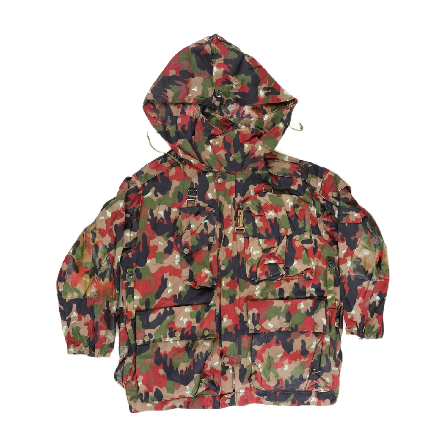 Swiss Army  M70 Alpenflage Camo Military Combat Heavy Hooded Parka