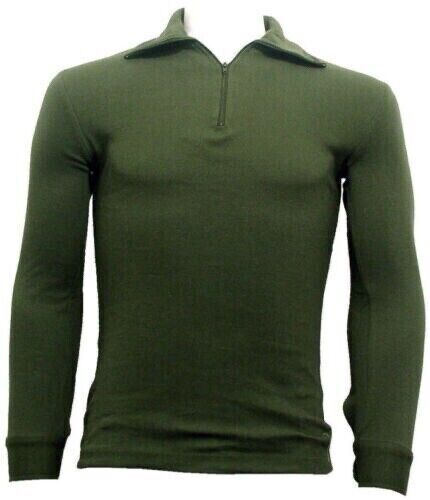 French Army Olive Green Light Weight Thermal Norgie Style Top New 112cm