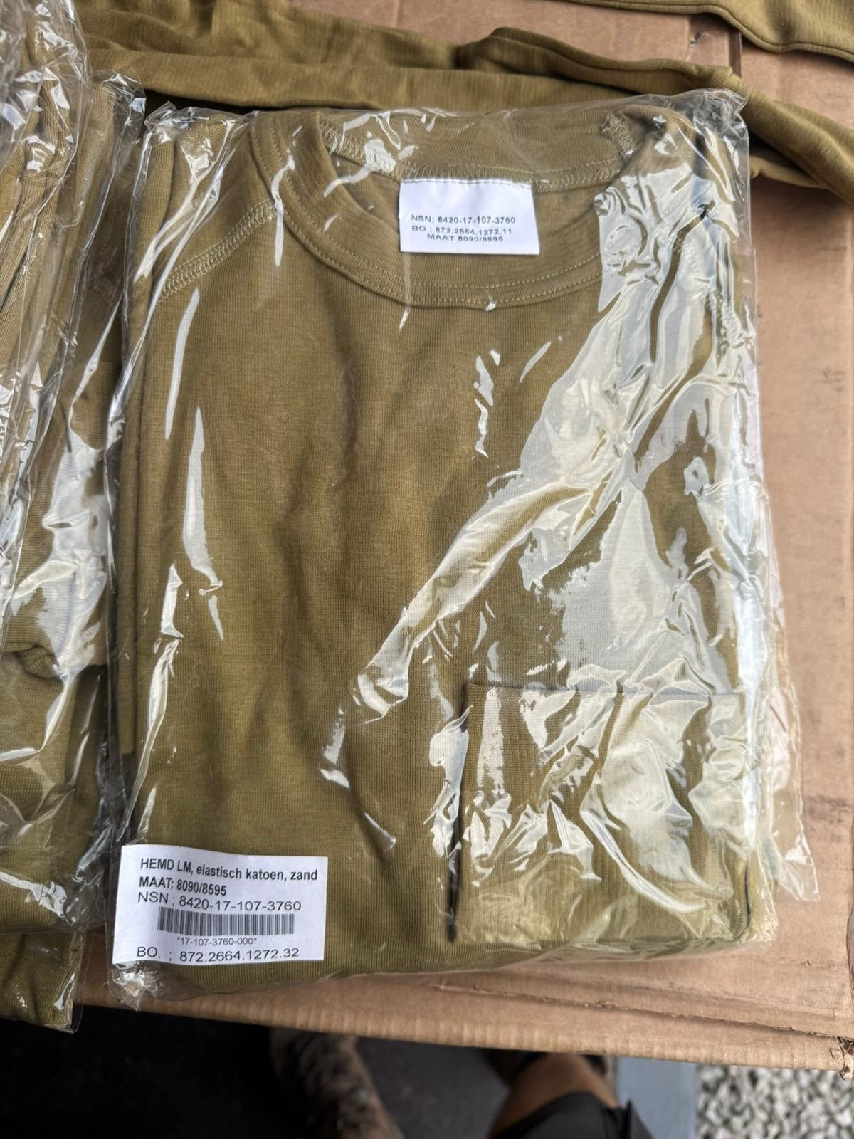 Genuine Dutch Army Long Sleeve Thermal Vest Fleece Lining Winter