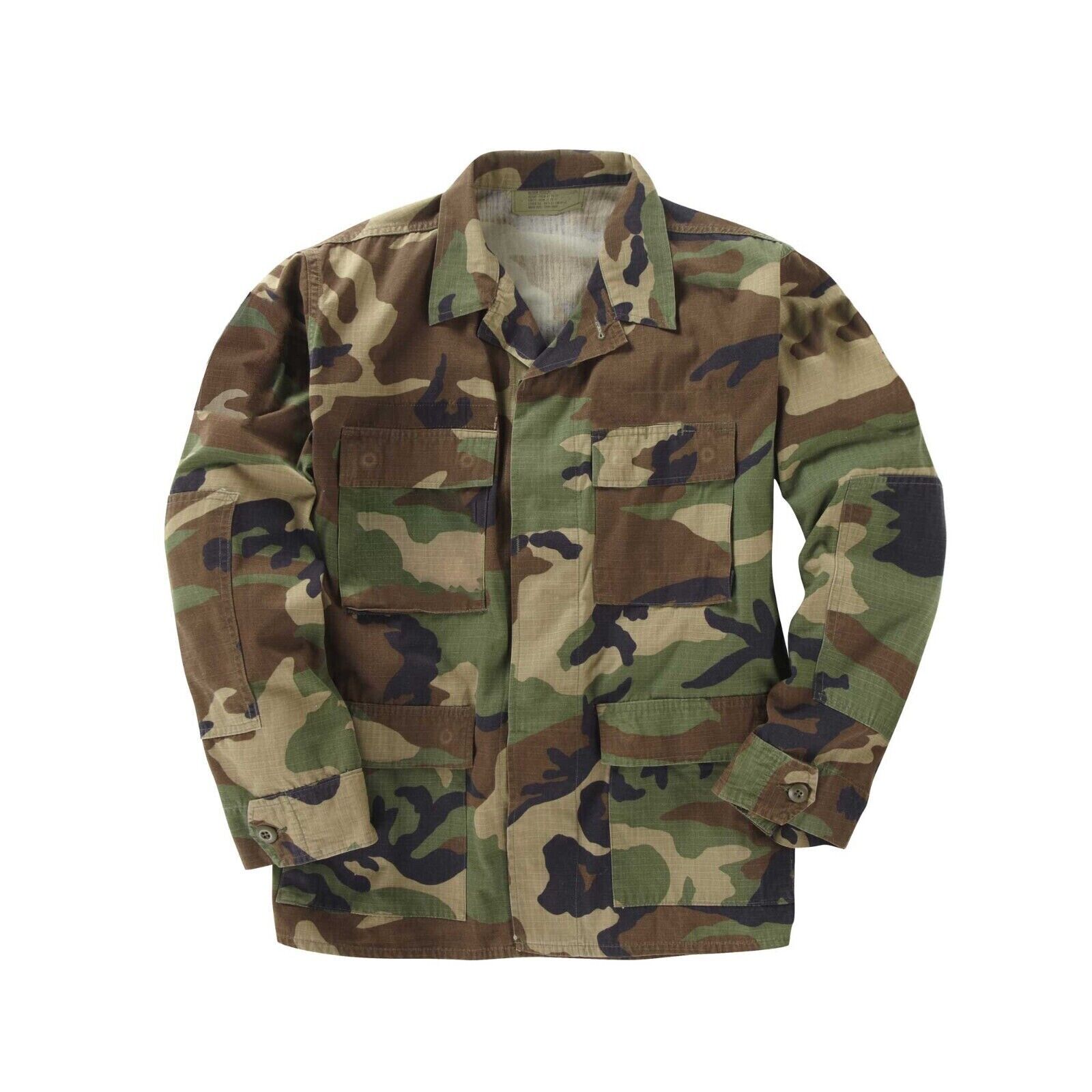 Camo Army Jacket Combat BDU Ripstop US