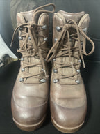 Women's Haix High Liability Brown Leather Combat Boots UK 6M  - British Army