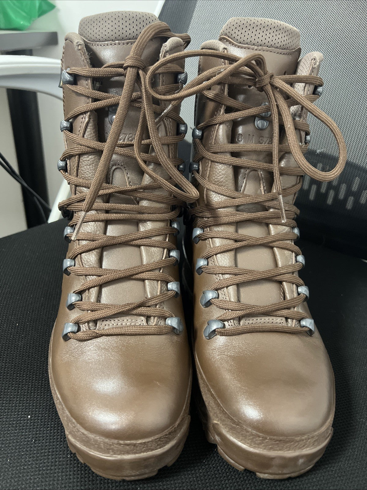 British Army Haix Cold Wet Weather Goretex Leather Brown Boots - Womens UK 6M