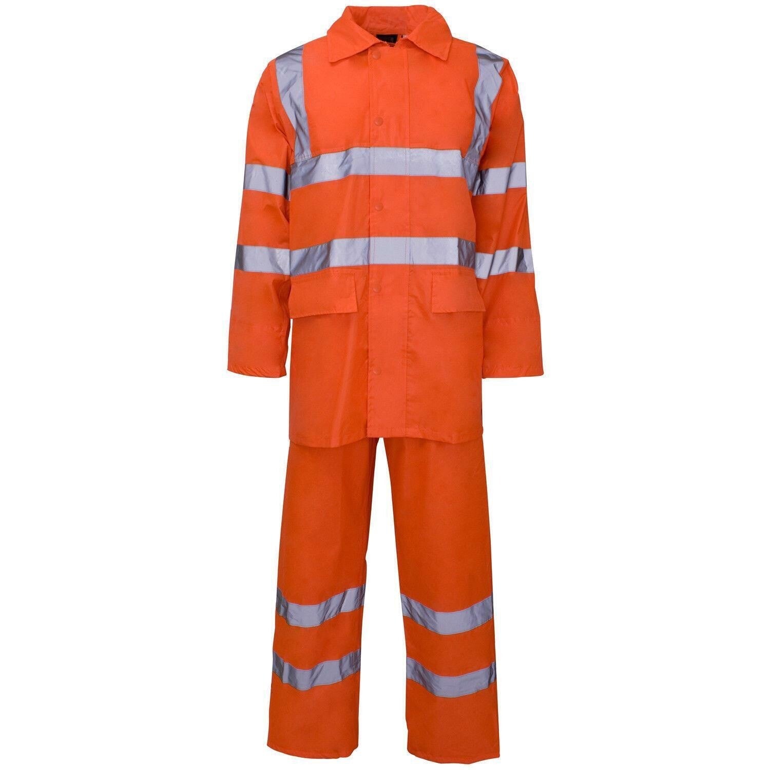 Waterproof Rainsuit | Jacket & Trouser Rain Suit | Hi Vis | Workwear | 5 Colours