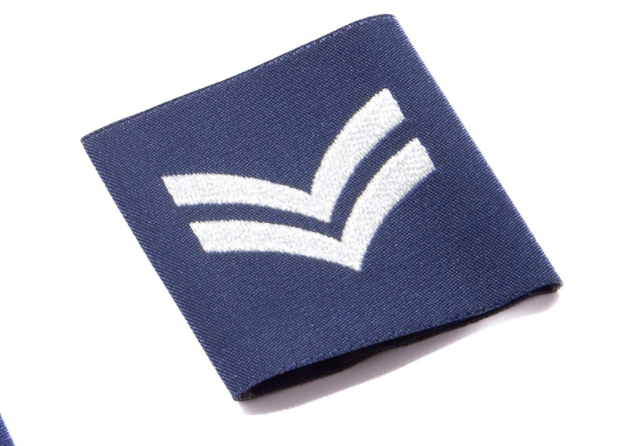 Pair of Official Sergeant Royal Air Force Rank Slides  RAF