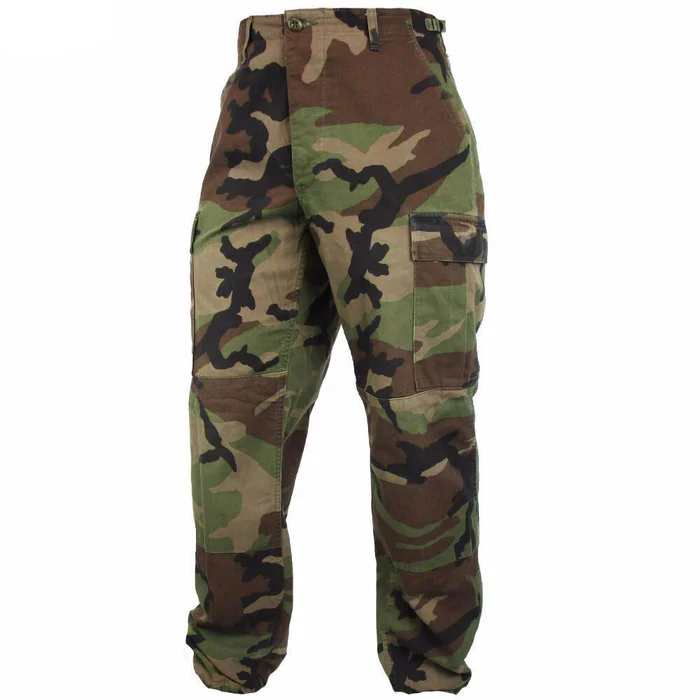 GENUINE US COMBAT TROUSERS MENS ARMY MILITARY PANTS WOODLAND CAMO