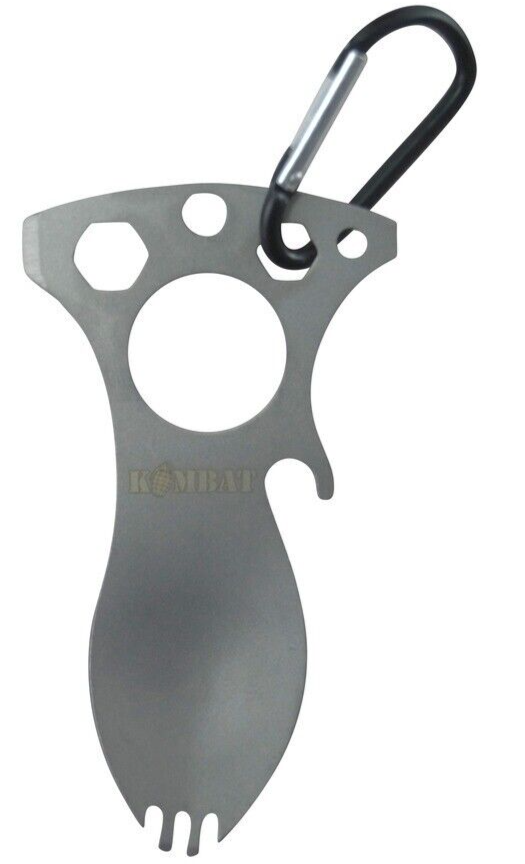 MILITARY MULTI TOOL SPORK STAINLESS STEEL CUTLERY NATO FORK SPOON ARMY CADET
