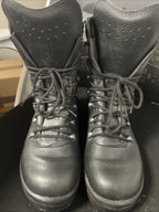 Genuine German Army Para Boots Black Surplus Leather Combat Military UK 8.5