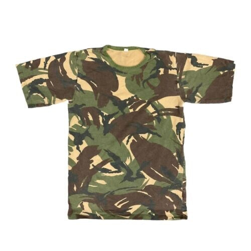 Genuine Dutch Army DPM T-Shirt Military Uniform Woodland Camouflage Cotton