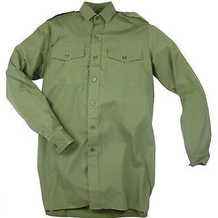 British Army General Service Long Sleeve Shirt Olive Green