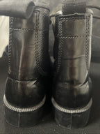 Grafters Adults Military Cadet Combat Boots Black Leather Shine Parade Shoe UK 6
