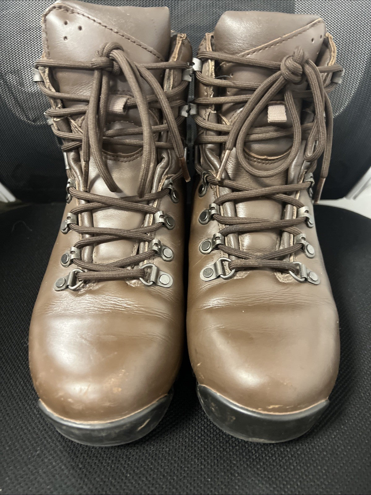Womens British Army Iturri Lightweight Patrol Leather Brown Boots 6M