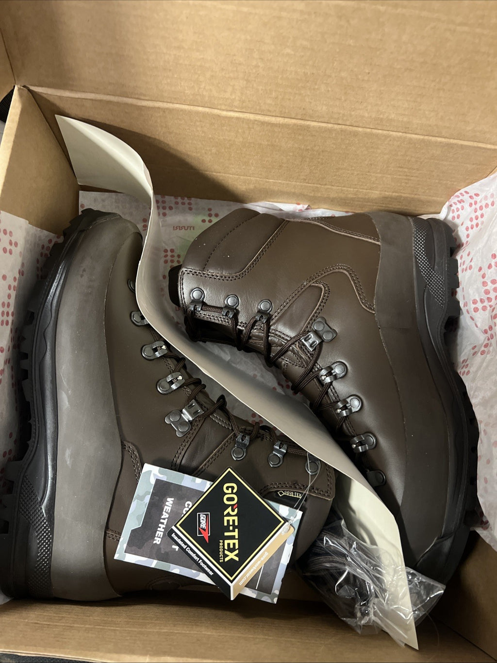 WOMENS ITURRI COLD WET WEATHER BOOTS  Goretex Brown British Army 7 M NEW