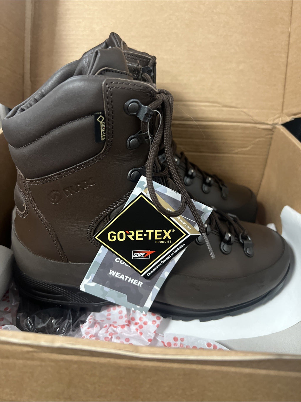 MENS ITURRI COLD WET WEATHER BOOTS  Size 6 L  Goretex Combat British Army NEW