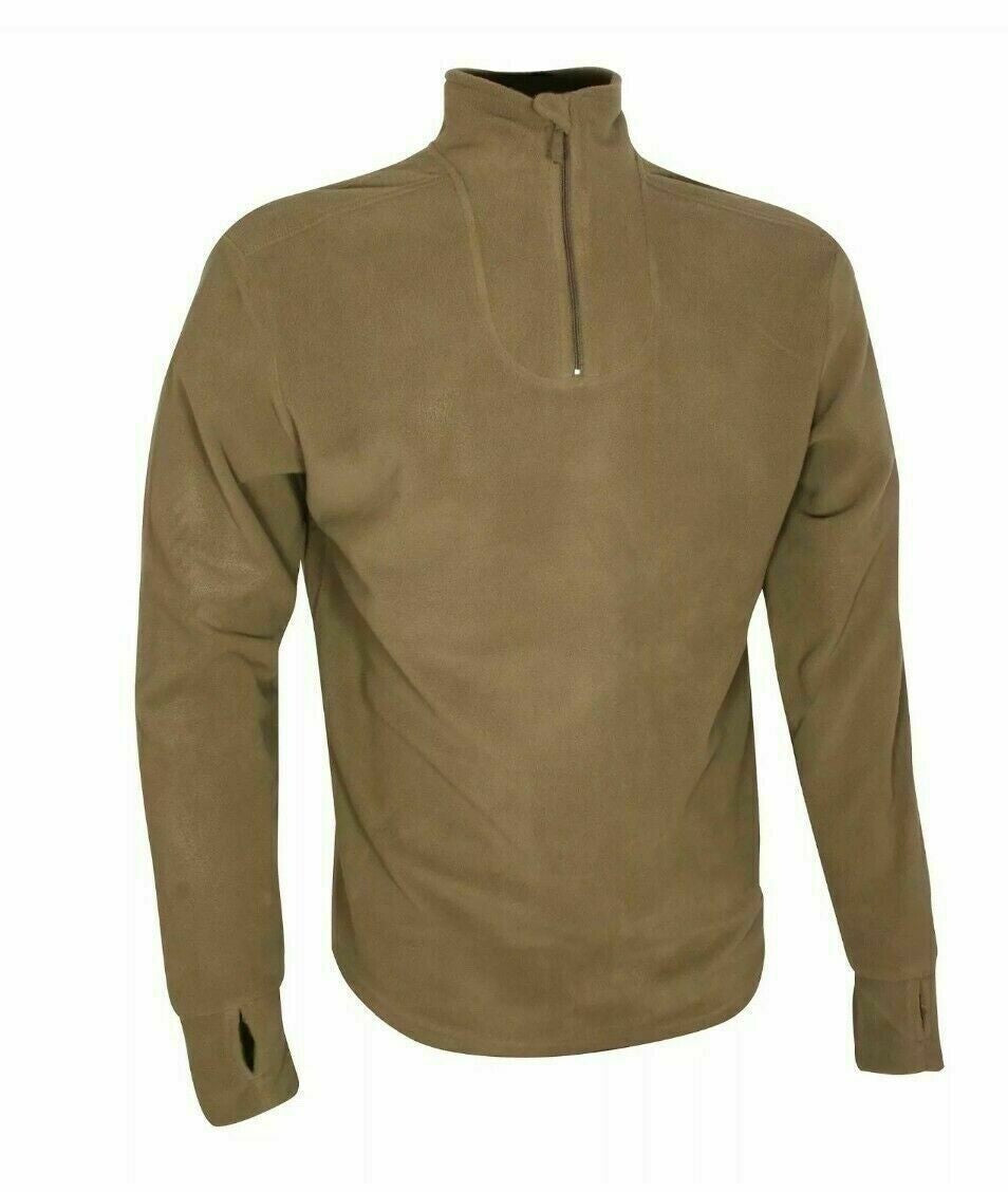 British Army PCS Thermal Fleece Combat Undershirt Olive Base Layer Norgie
