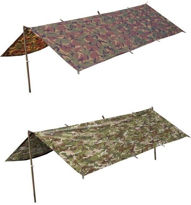 MILITARY TENT WATERPROOF BASHA CAMPING BRITISH ARMY COMBAT BTP DPM