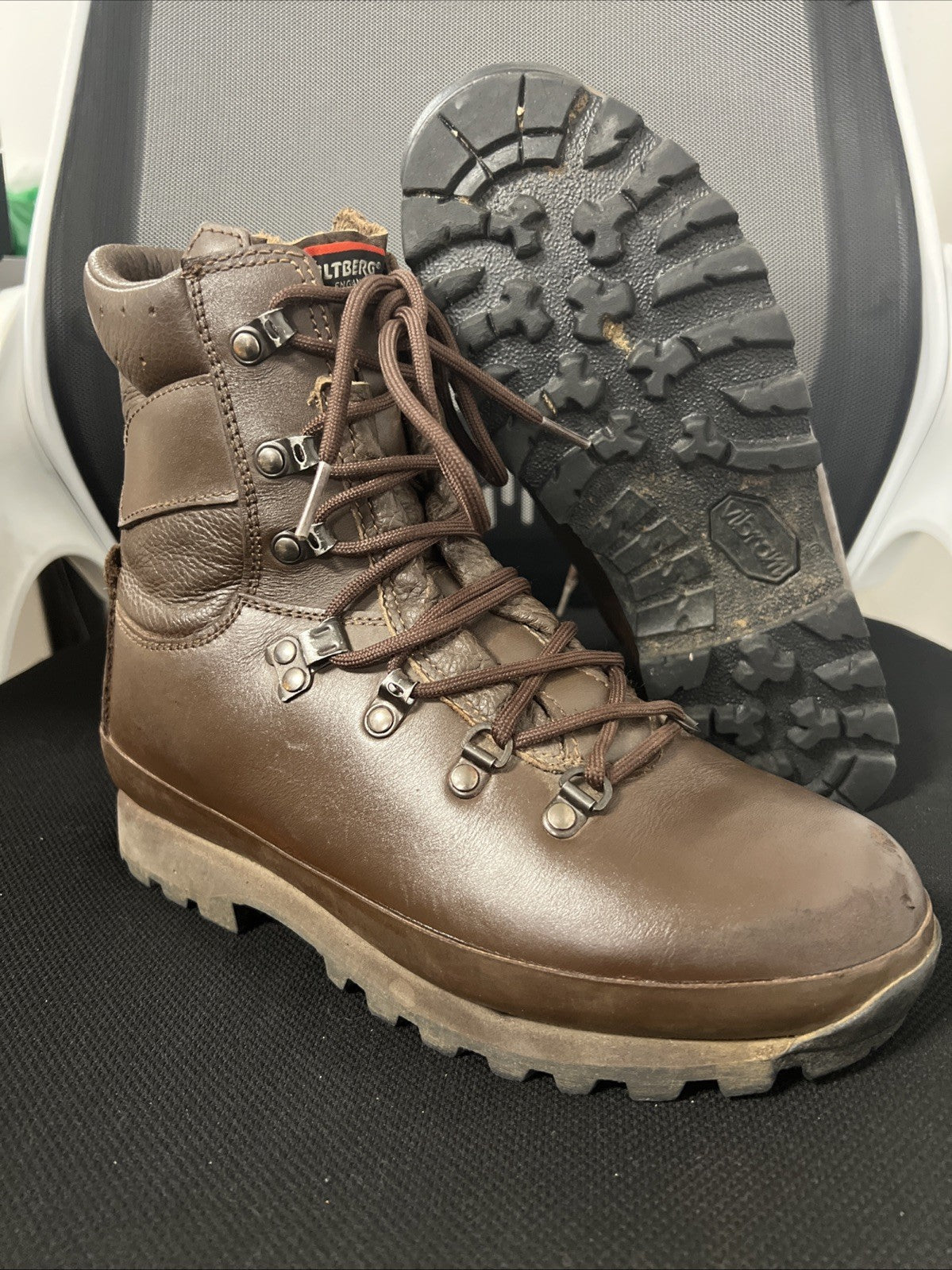 WOMENS ALTBERG BROWN BOOTS High Liability Defender British Army Size 6M