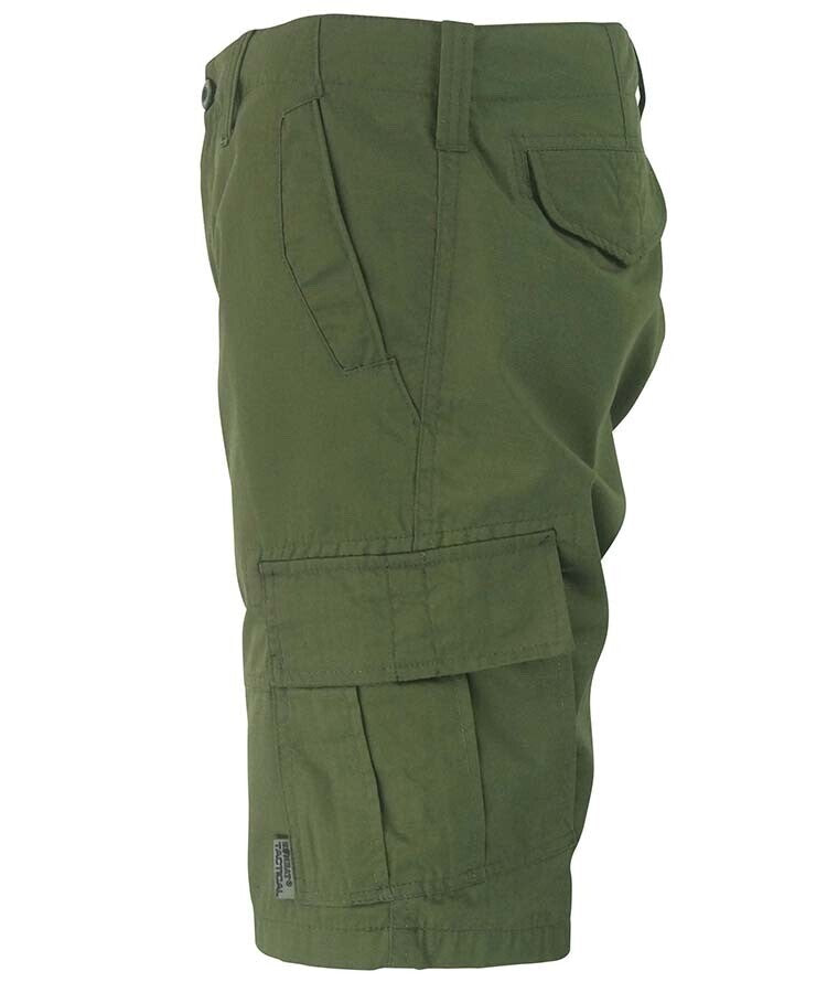 Kombat UK Men's Recon Cargo Shorts Olive Green Outdoor Army 32" - 44"