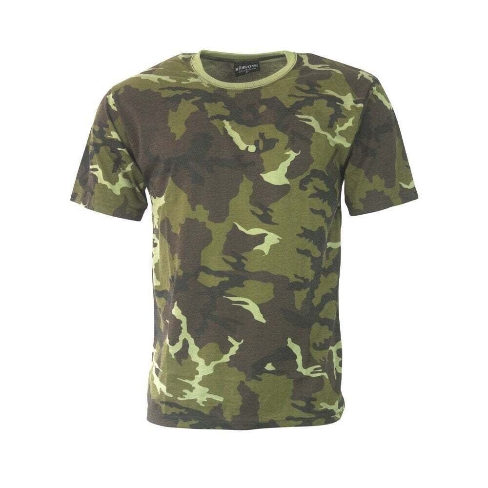 Kombat UK Adult Czech Camo T-shirt NEW Small - 2XL