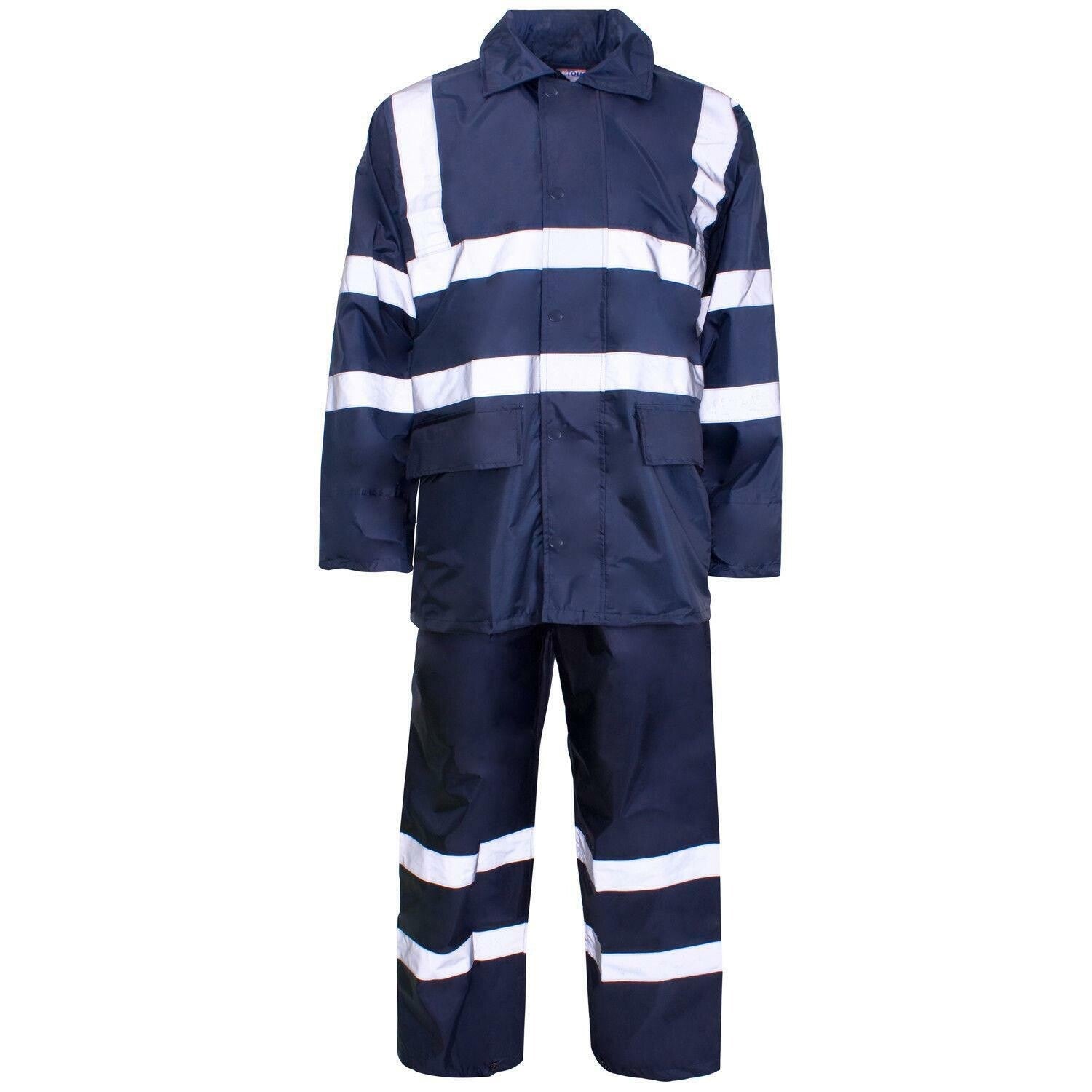 Waterproof Rainsuit | Jacket & Trouser Rain Suit | Hi Vis | Workwear | 5 Colours