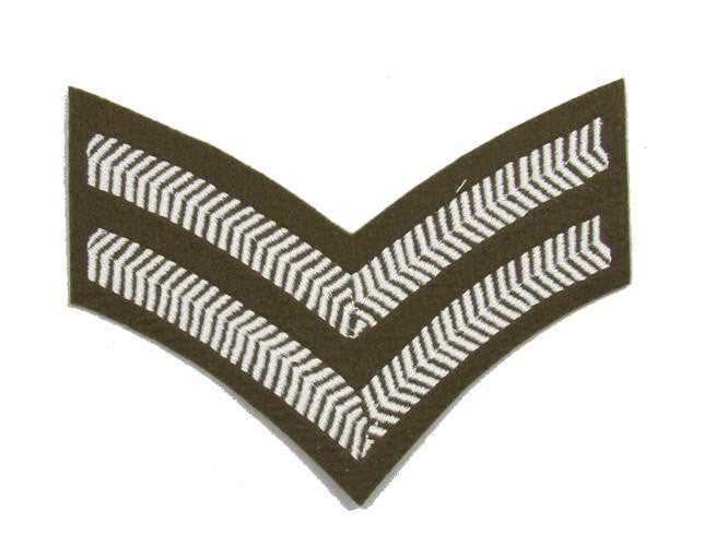 Chevron Corporal Stripes Future Army Dress FAD Military Rank 2 Bars