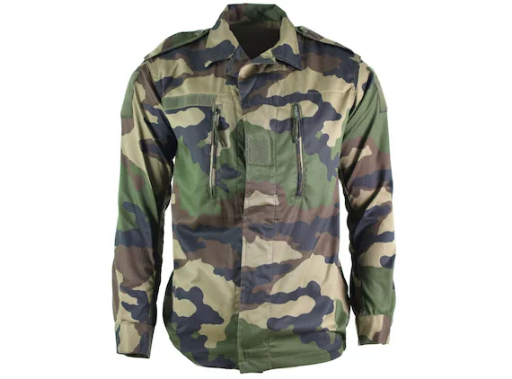 NEW French Army F2 Camo Jacket Surplus Woodland Camo