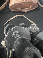 British WW2 Bino Prism NO5 MK2 x7 Binoculars 1941 With Case