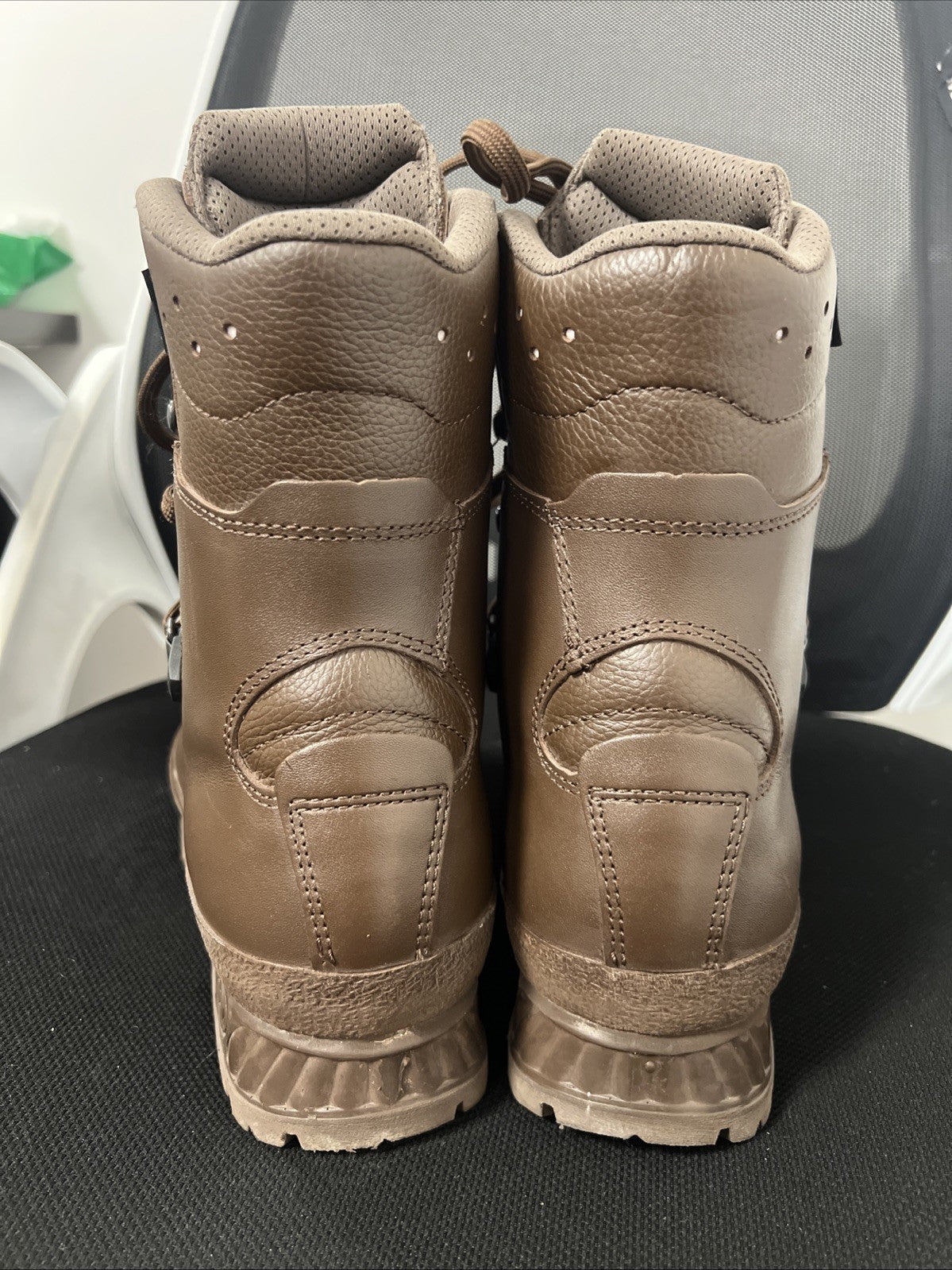 British Army Haix Cold Wet Weather Goretex Leather Brown Boots - Womens UK 6M