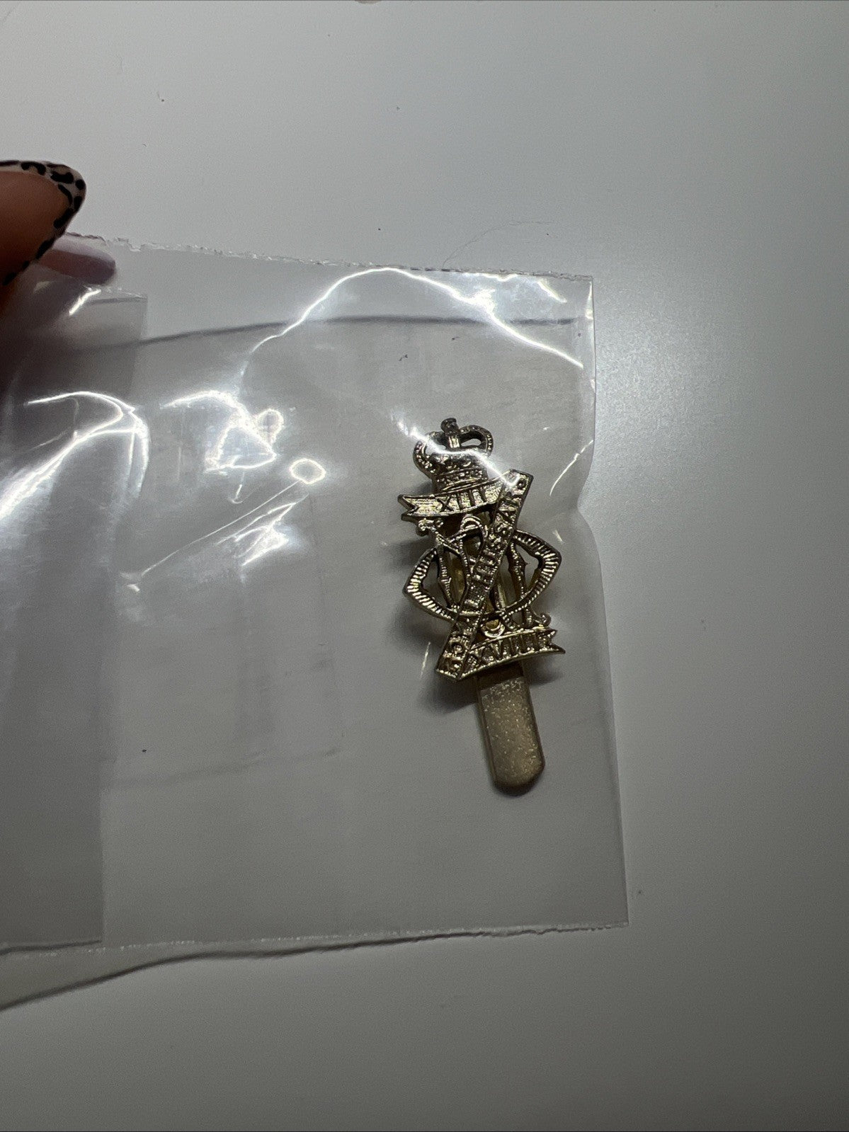 13th/18th Royal Hussars Staybrite Staybright Cap Badge  NEW