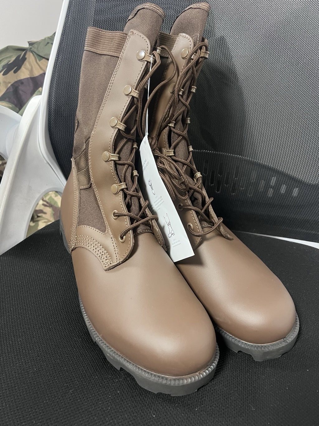 British Army Brown WP Jungle Combat Boots Warm Weather UK 10M