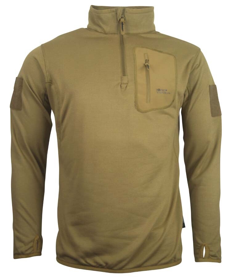Advanced Mid-Layer Thermal Fleece 1/4 Zip Top MENS S-3XL ARMY UNDERSHIRT
