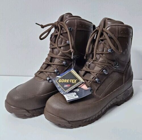 Haix Combat High Liability Boots Male Brown British Army Issue Size 8