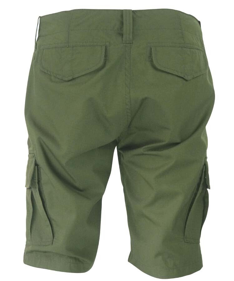 Kombat UK Men's Recon Cargo Shorts Olive Green Outdoor Army 32" - 44"