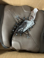 NEW | BRITISH ARMY MENS ITURRI PATROL BOOTS - 9M BROWN LEATHER COMBAT BOOTS