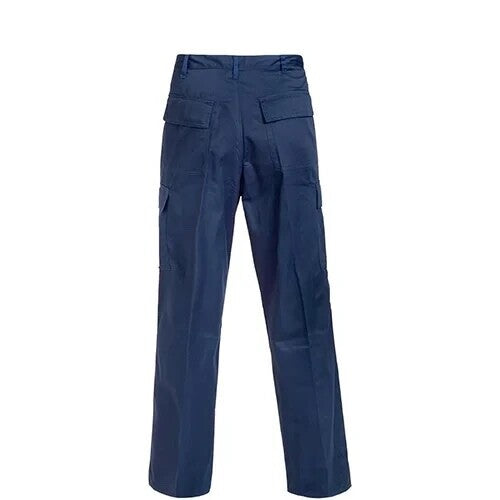 Mens Supertouch Combat Trousers Polyester Workwear Pockets  Navy