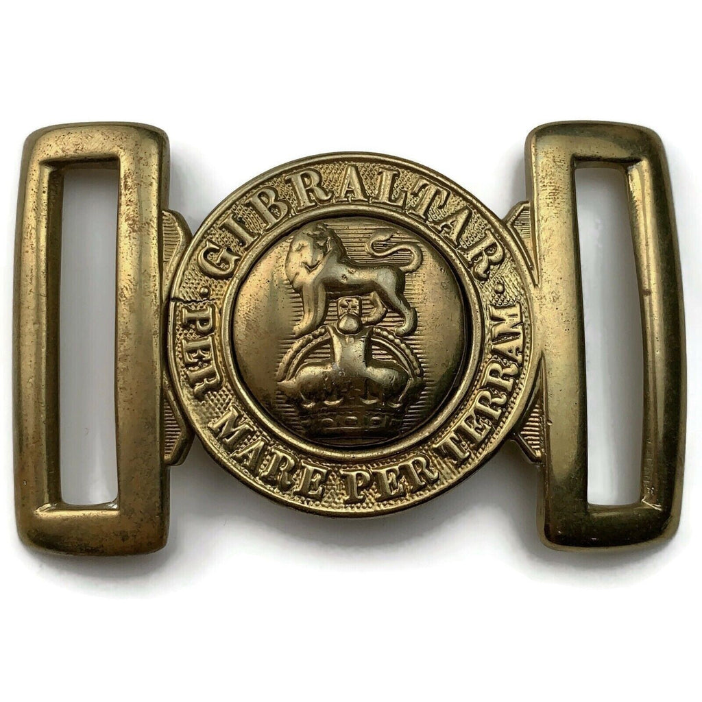 Royal Marines Corps Interlocking Marine Brass Belt Buckle