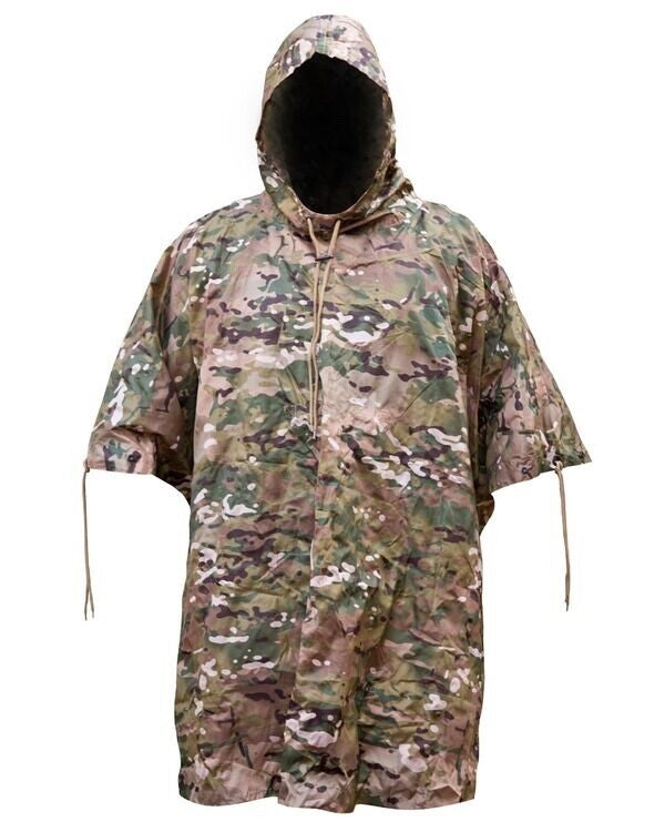 Kombat UK US Style Poncho Green BTP DPM Waterproof Army Outdoors Camping Country